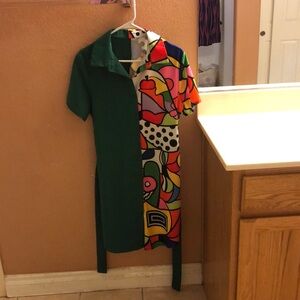 Shein dress. Multicolored dress.